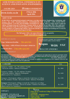14th International Conference on Science and innovative Engineering ICSIE 2024 International Conference Poster